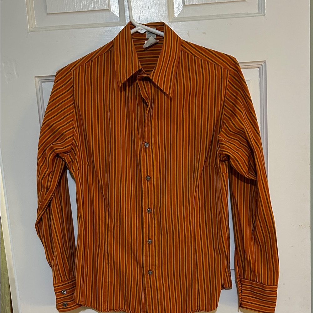 Women's  Striped button down Shirt by Craig Taylor. 100% cotton. Made in USA